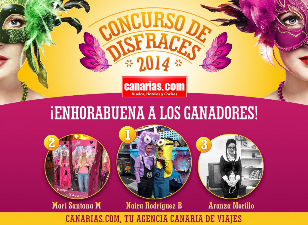 Ganadores Concurso de Disfraces 2014 de Canarias.com
