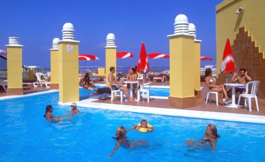 Piscina en la azotea
