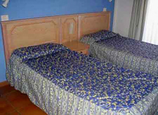 Camas dobles en las habitaciones