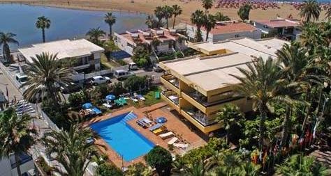 Vista de una de las piscinas del complejo