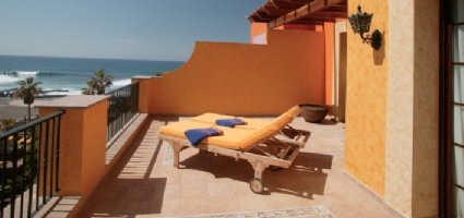 Terraza en una suite