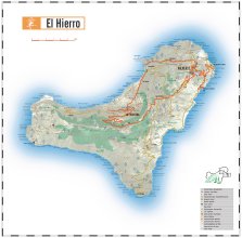 Mapa de la isla de El Hierro
