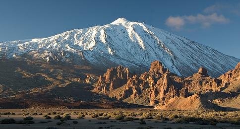 Vista de El Teide desde el llano de Ucanca